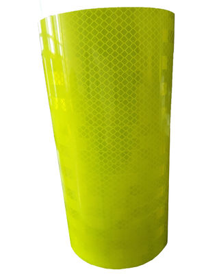 PET Prismatic Reflective Sheet Film Vinyl Roadway Safety Roll وضوح عالية ملصق ملصق ريترو أصفر أخضر لون