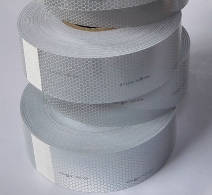 Silver Scotchlite 3150A SOLAS Grade Conspicuity Marine Solas Approved Silver Reflective Tape Solas Retro Reflective Tape