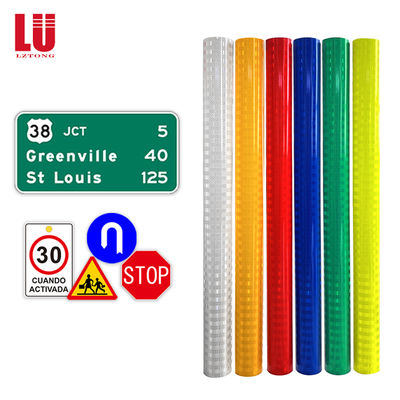 Original Reflective Film Wholesale Reflective Sheeting Roadway Safety or Car Sticker PET PVC High Quality