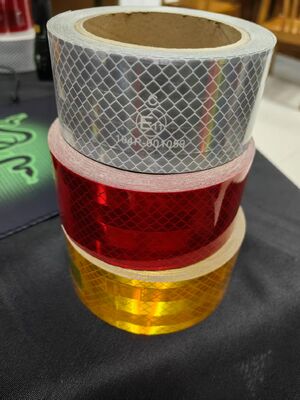 5 سنتيمتر * 50 متر RTLITE الممعدنة سوبر لاصق ECE 104R تحذير السلامة ملصق عاكس الشريط لشاحنة ثقيلة