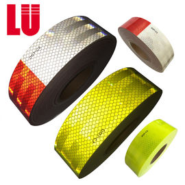 شريط أمان عاكس DOT فئة 2 مجموعة لاصق أحمر / أبيض 2 "X 150"