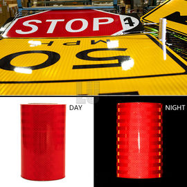 1.22m*45.7m Self Adhesive EGP Engineer Grade Prismatic Yellow Retro Film For Traffic Signs