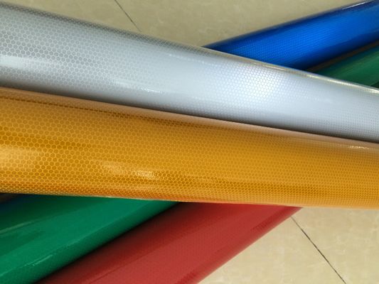 EN12899 RA2 Glass beads honeycomb Reflective tape sticker for traffic barrier traffic cone sleeve