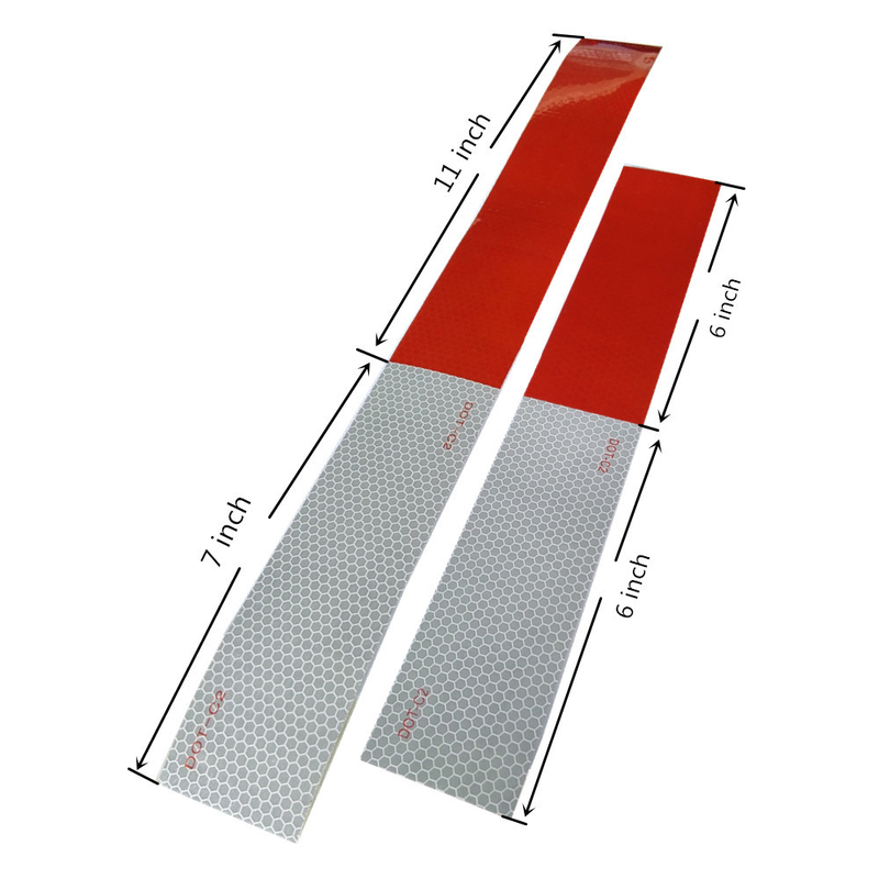 6 بوصة * 6 بوصة / 7 بوصة * 11 بوصة نقطة C2 شريط عاكس لعلامات السلامة والرؤية
