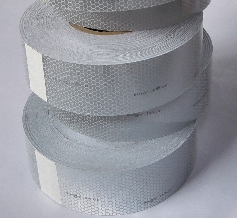 Silver Scotchlite 3150A SOLAS Grade Conspicuity Marine Solas Approved Silver Reflective Tape Solas Retro Reflective Tape