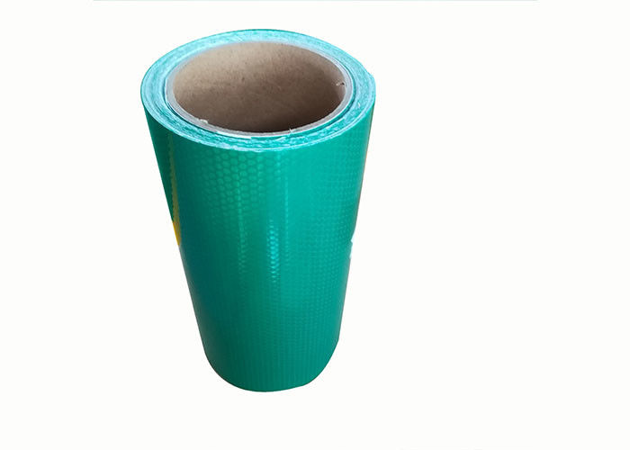 سلامة صف واحد من جانب عالية الكثافة الصفائح العاكسة ، برتقالي أخضر العسل الفينيل عاكس