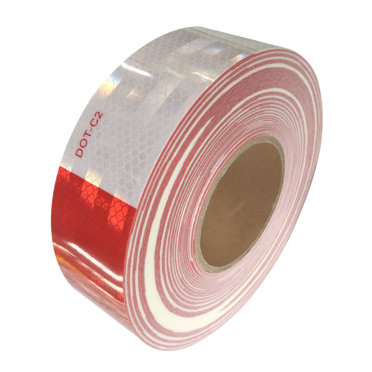 Factory Manufacturer Safety Red and White DOT-C2 High Visibility Reflective Tape for Truck
