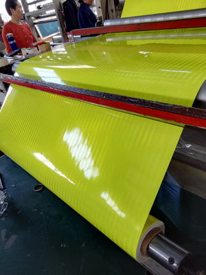 PET Prismatic Reflective Sheet Film Vinyl Roadway Safety Roll وضوح عالية ملصق ملصق ريترو أصفر أخضر لون